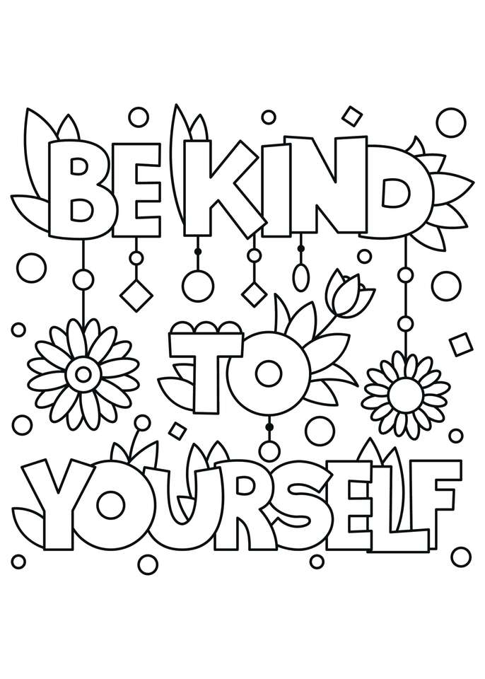 Be Kind to Yourself online puzzle