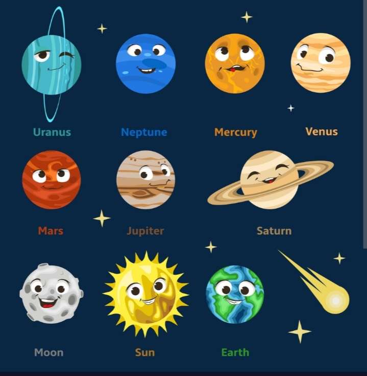 Solar system online puzzle