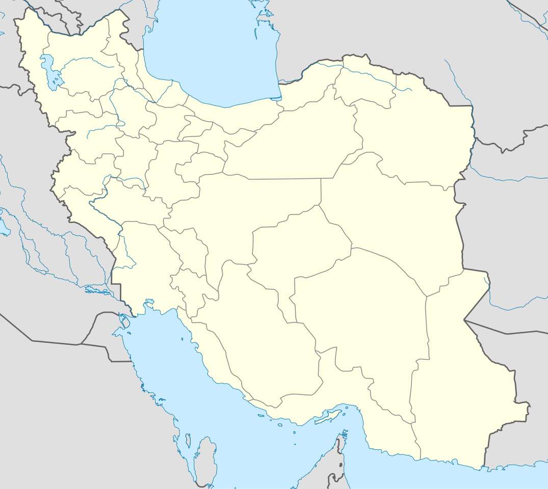 Карта Ірану скласти пазл онлайн з фото