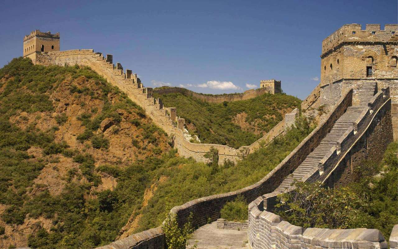 Velká čínská zeď puzzle online z fotografie
