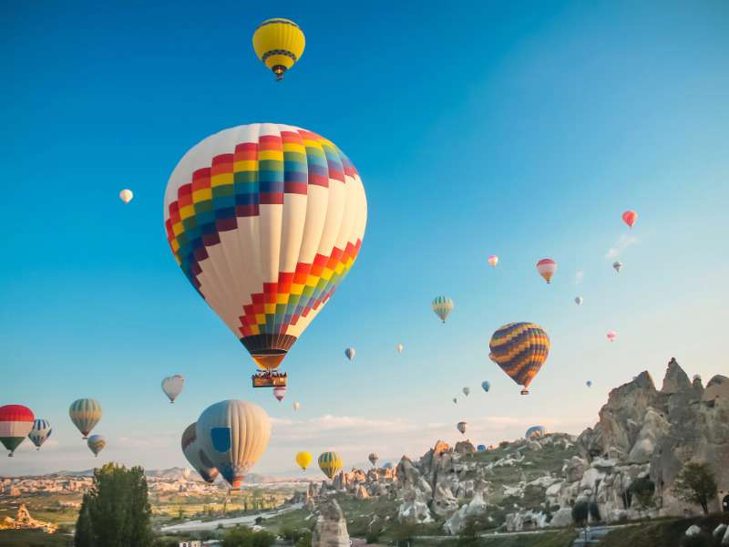 Hot air balloon online puzzle