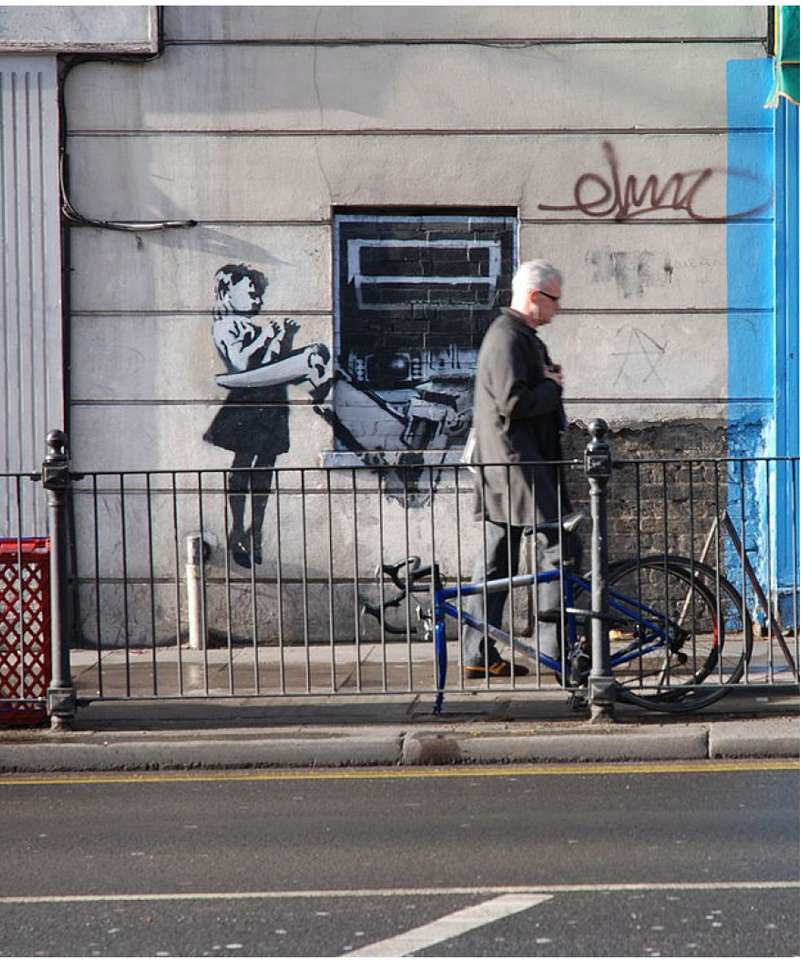 Arte callejero de Banksy rompecabezas en línea