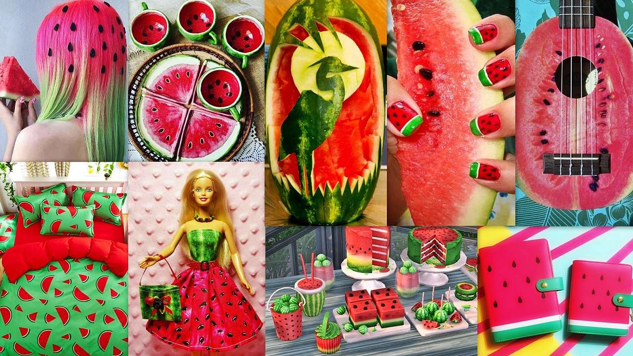 Wassermelonenschwindel Online-Puzzle vom Foto