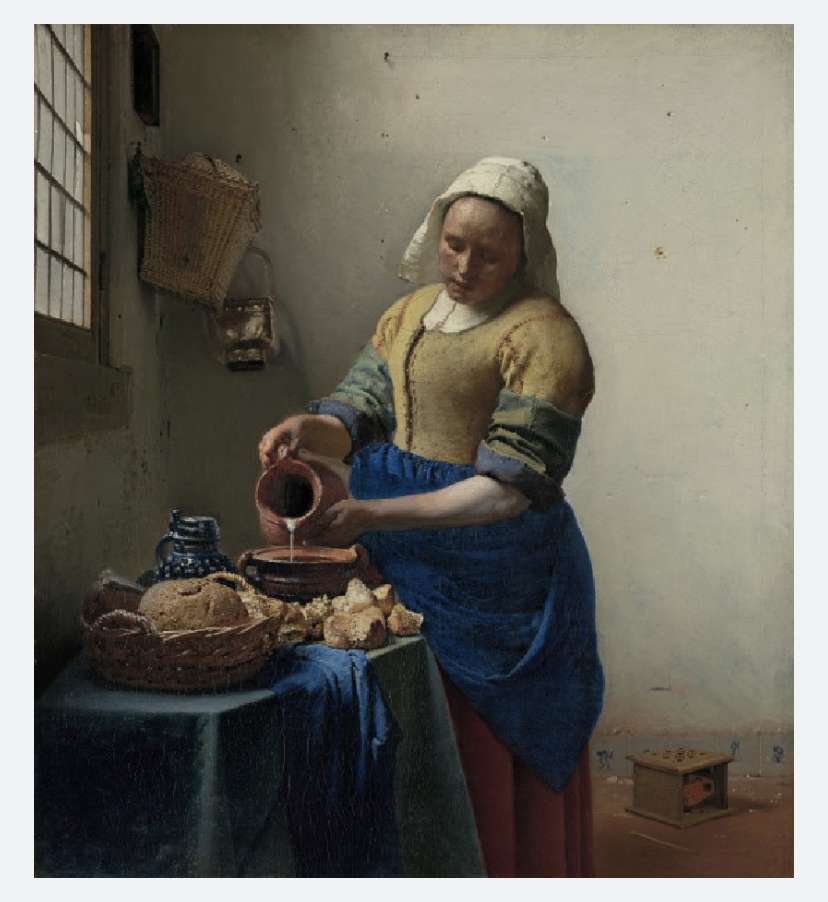 La laitière, Rembrandt puzzle online z fotografie