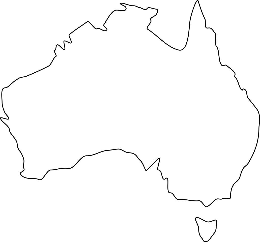Австралийская карта пазл онлайн из фото