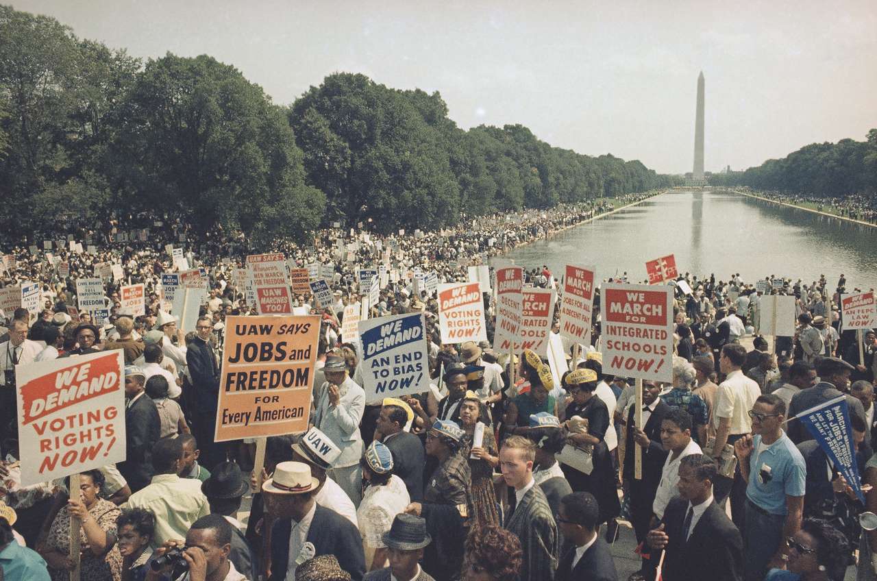 1963 Marsch auf Washington Online-Puzzle