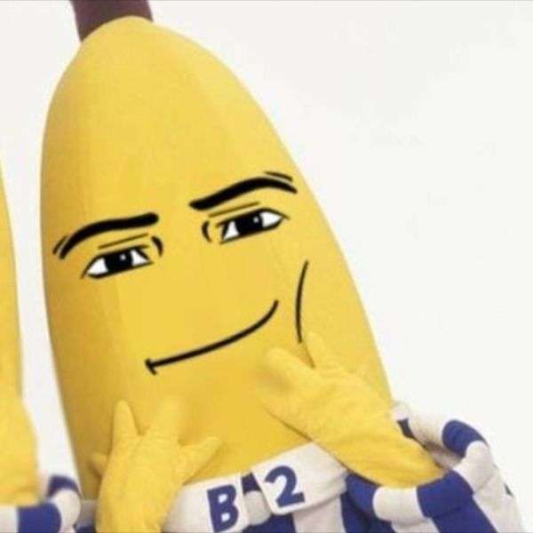 hombre plátano puzzle online a partir de foto