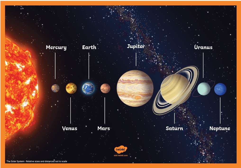 Sistema solar puzzle online a partir de foto