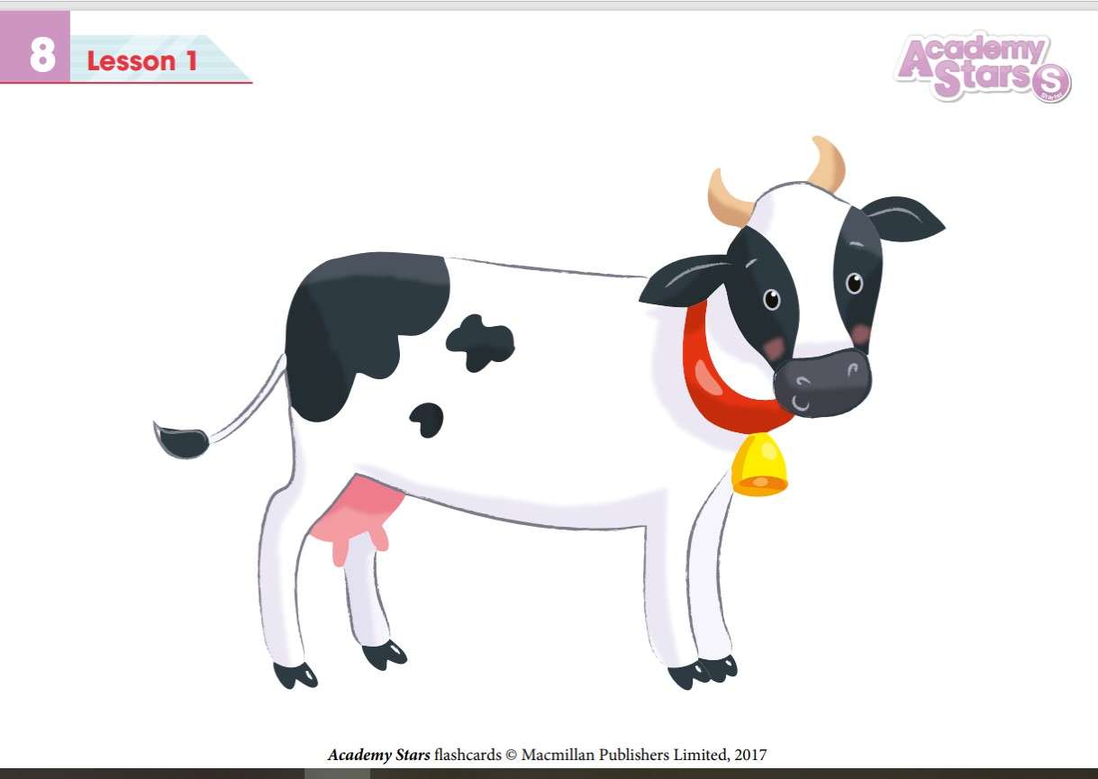 Kráva černá a bílá online puzzle