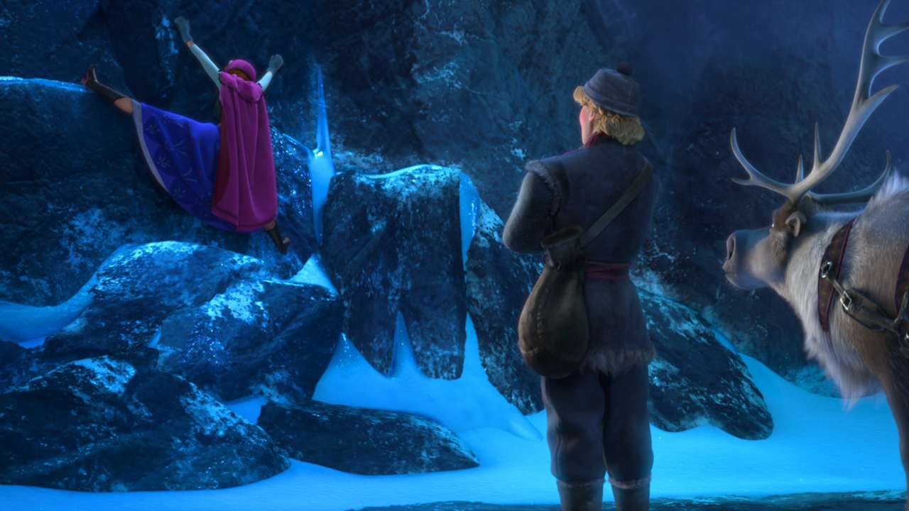 Frozen wallpaper puzzle online from photo