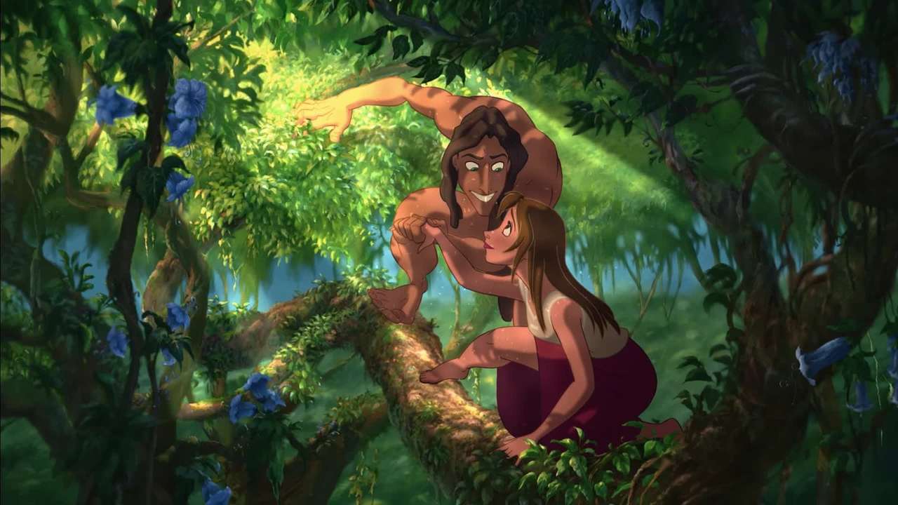 Головоломка Тарзан скласти пазл онлайн з фото