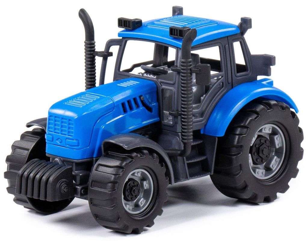 Plastic tractor puzzle online from photo
