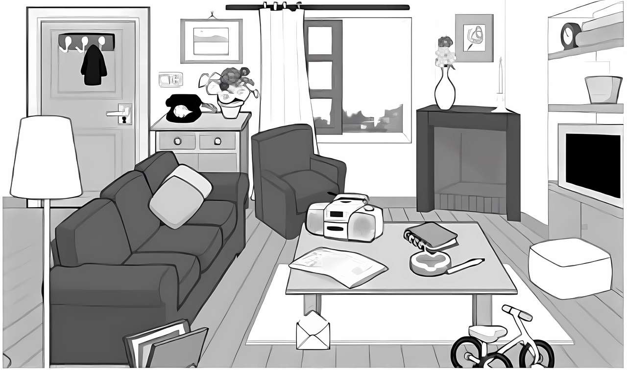 Living room puzzle online from photo