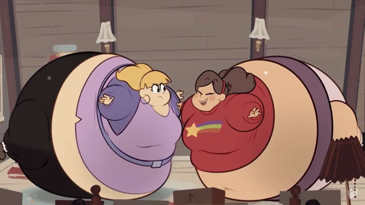 Inflated Mabel and Pacifica puzzle online from photo