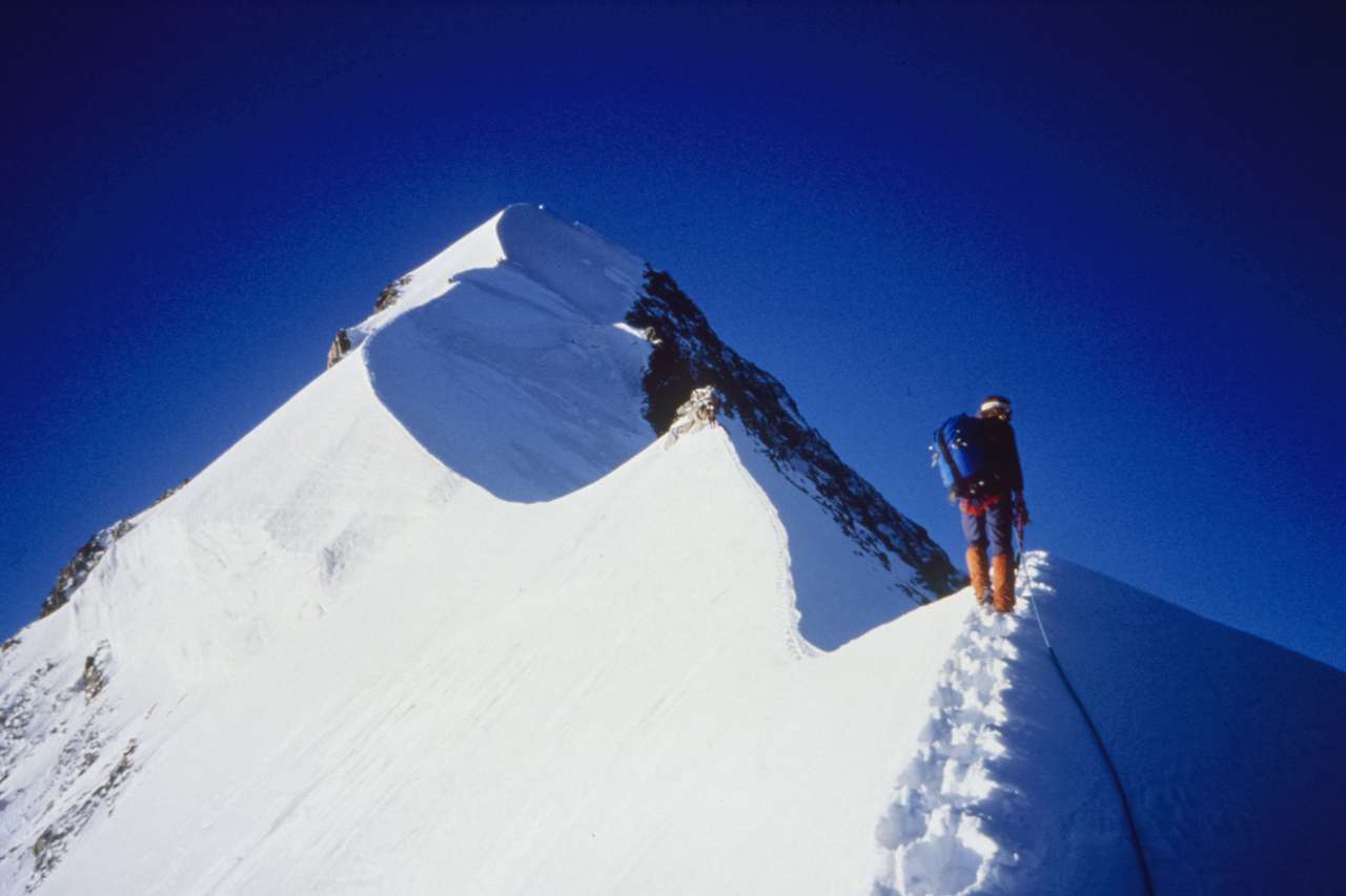 Изкачване на билото на Piz Bernina онлайн пъзел