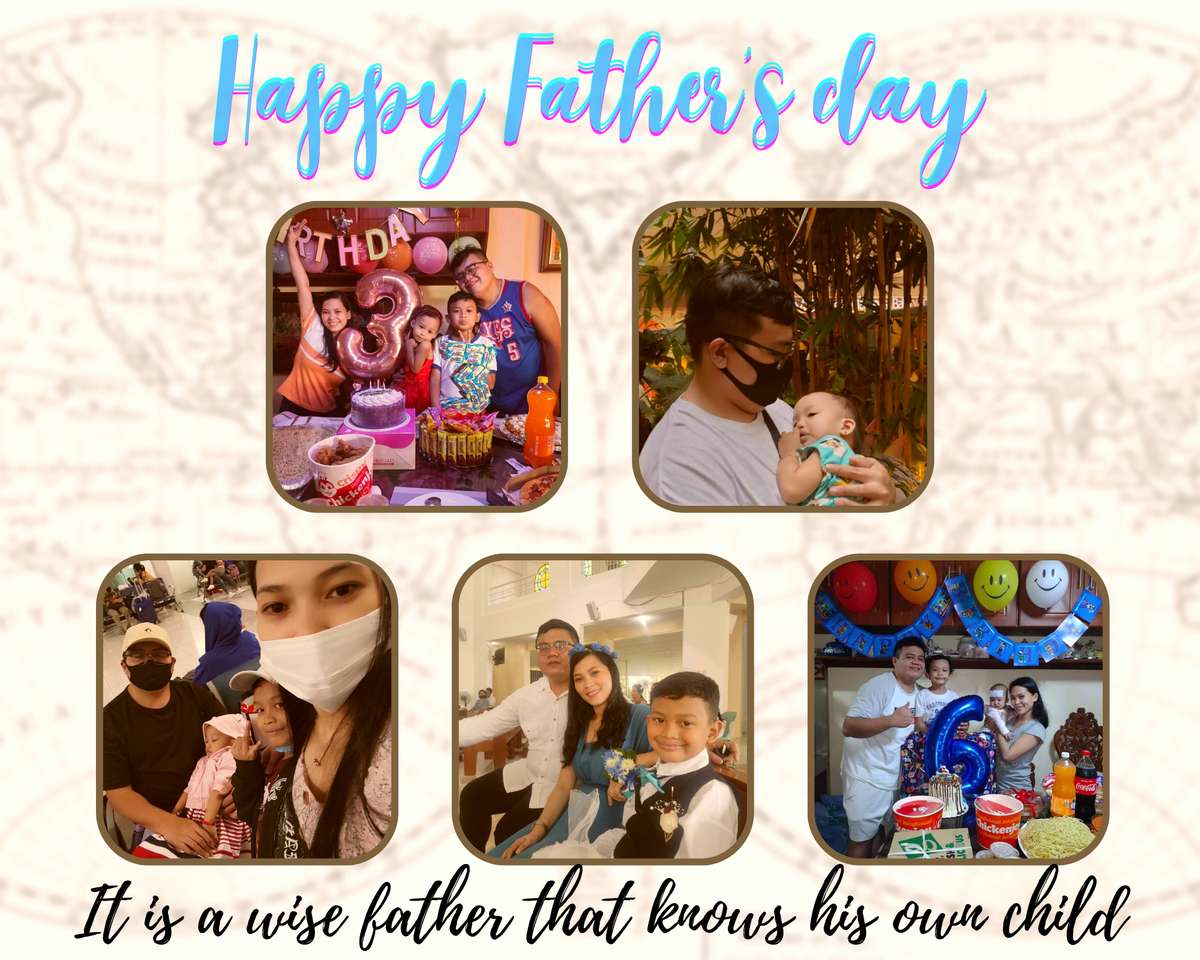 Честит ден на бащата онлайн пъзел