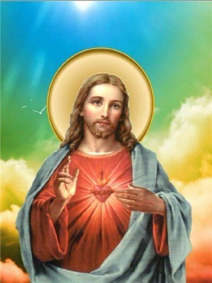 Sacred heart of Jesus puzzle online from photo