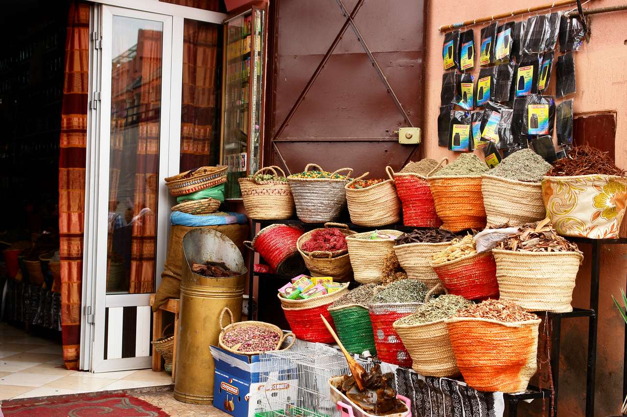 mercado en marrakech rompecabezas en línea