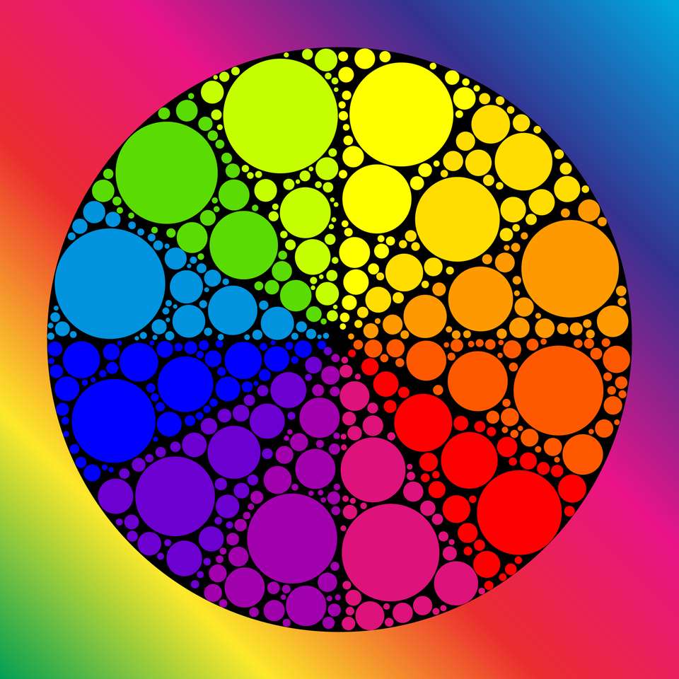 Cerchi di colore puzzle online