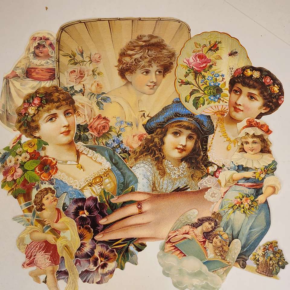 ett viktorianskt collage Pussel online