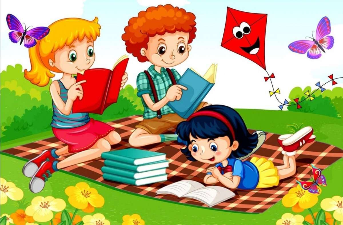 Summer with a book puzzle online from photo