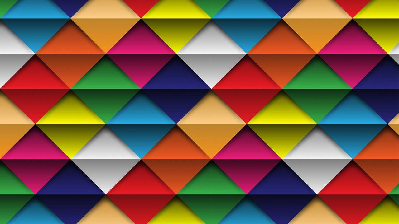 Kostkovaná barva ve tmě puzzle online z fotografie