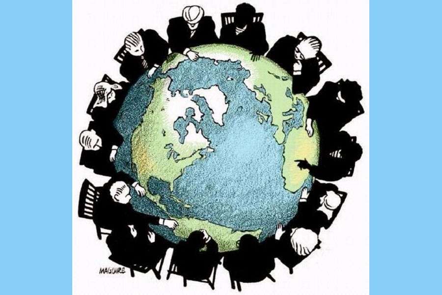 Governança Global puzzle online a partir de fotografia