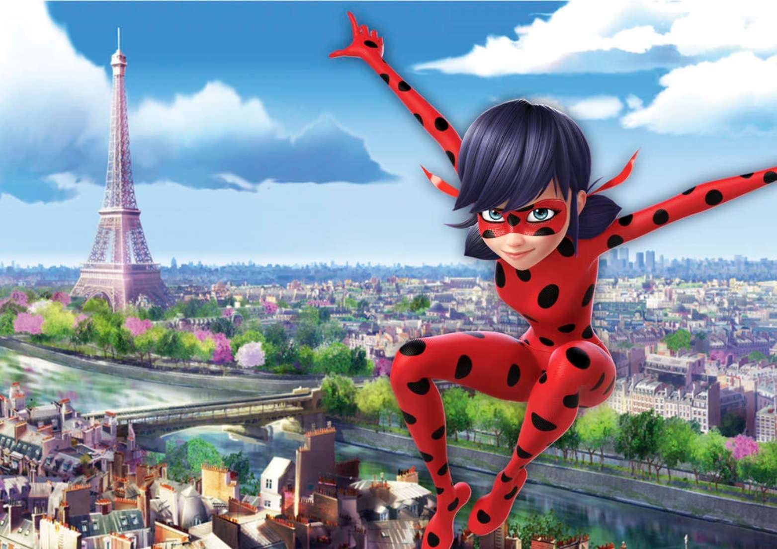 Ladybug en paris puzzle en ligne à partir d'une photo