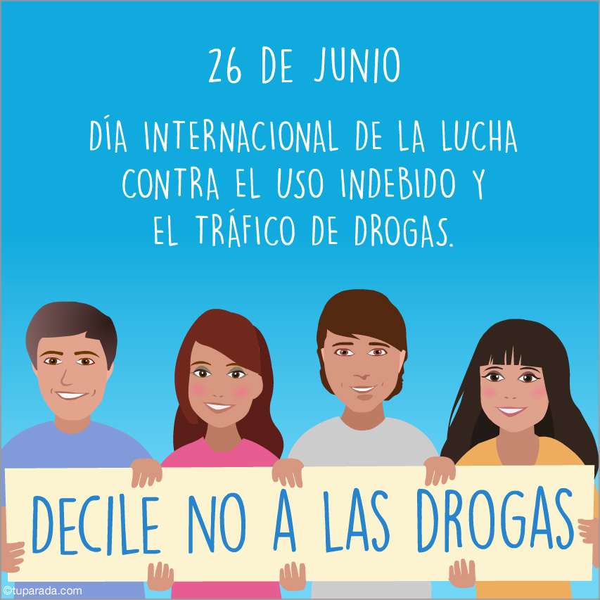 Dia internacional de la lucha contra las drogas puzzle online a partir de foto