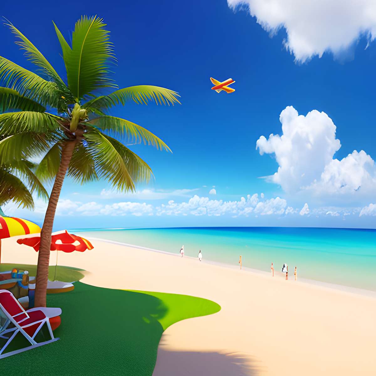 puzzle de playa puzzle online from photo