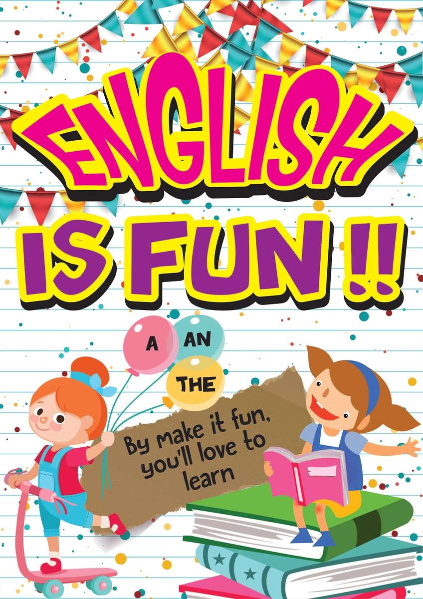 English is fun puzzle online from photo