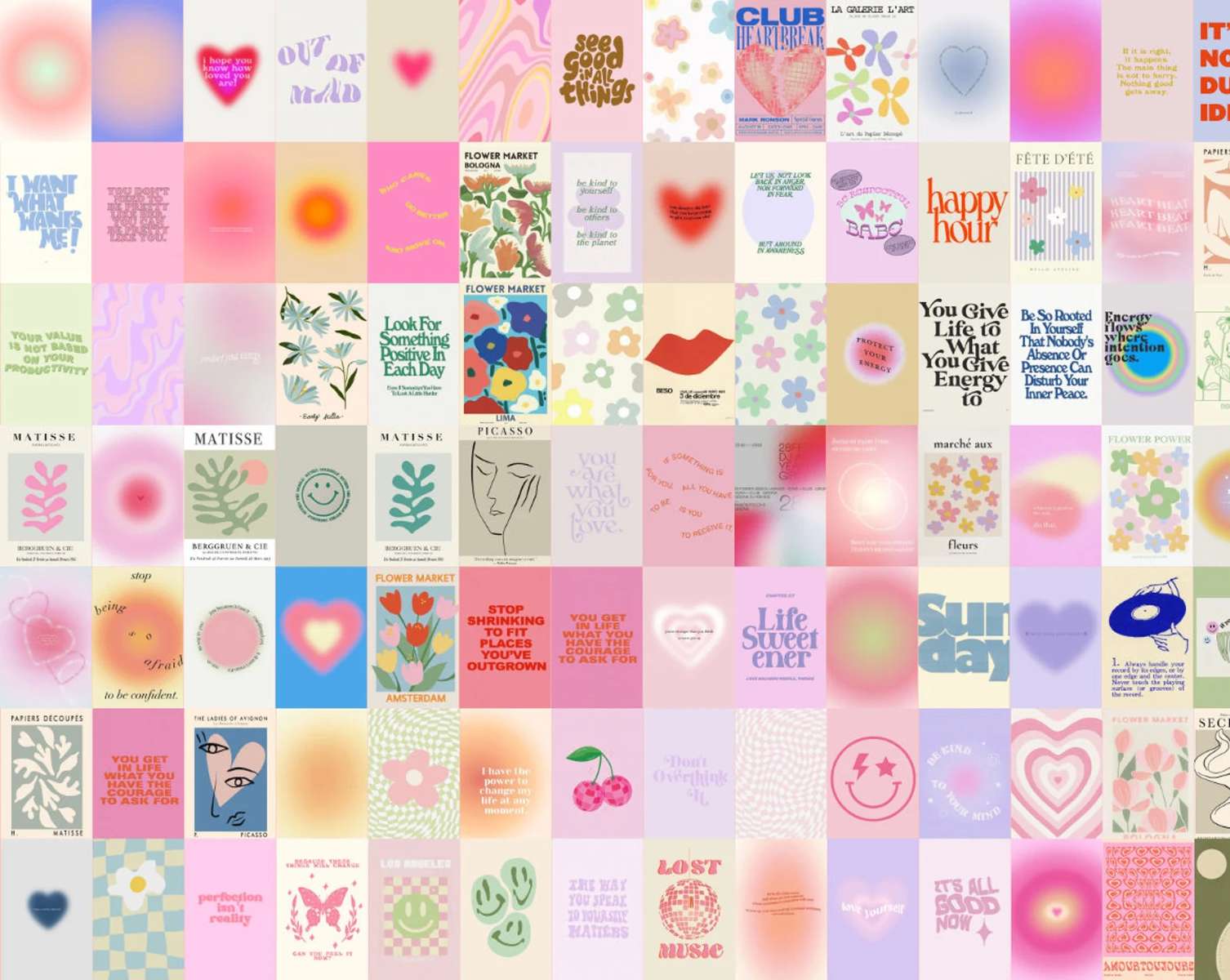 Plakátok, púder rózsaszín online puzzle