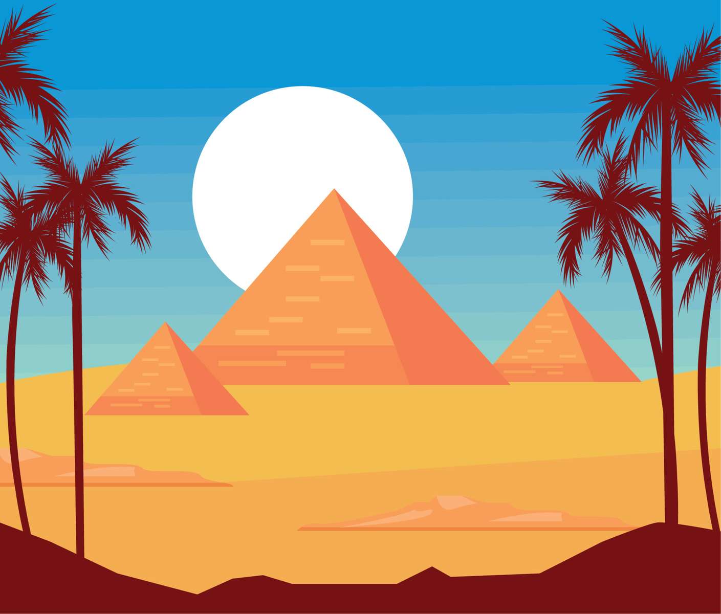 Μια Πυραμίδα online παζλ