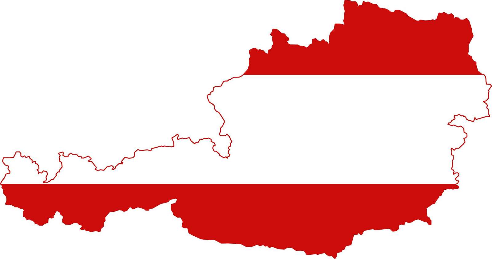 Austria State Flag puzzle online from photo