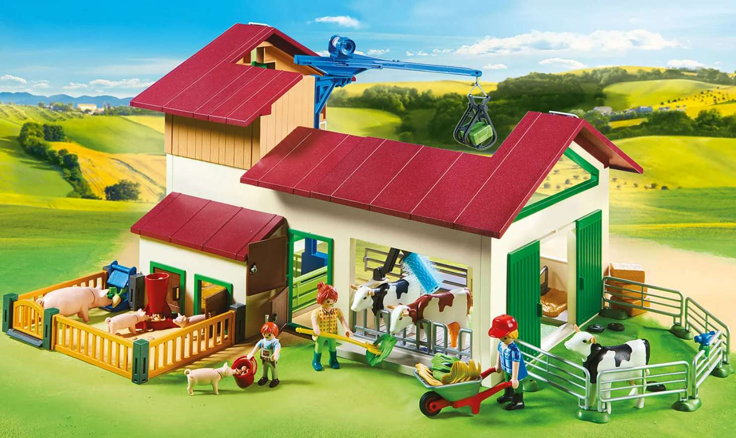 playmobil puzzle farm puzzle online from photo