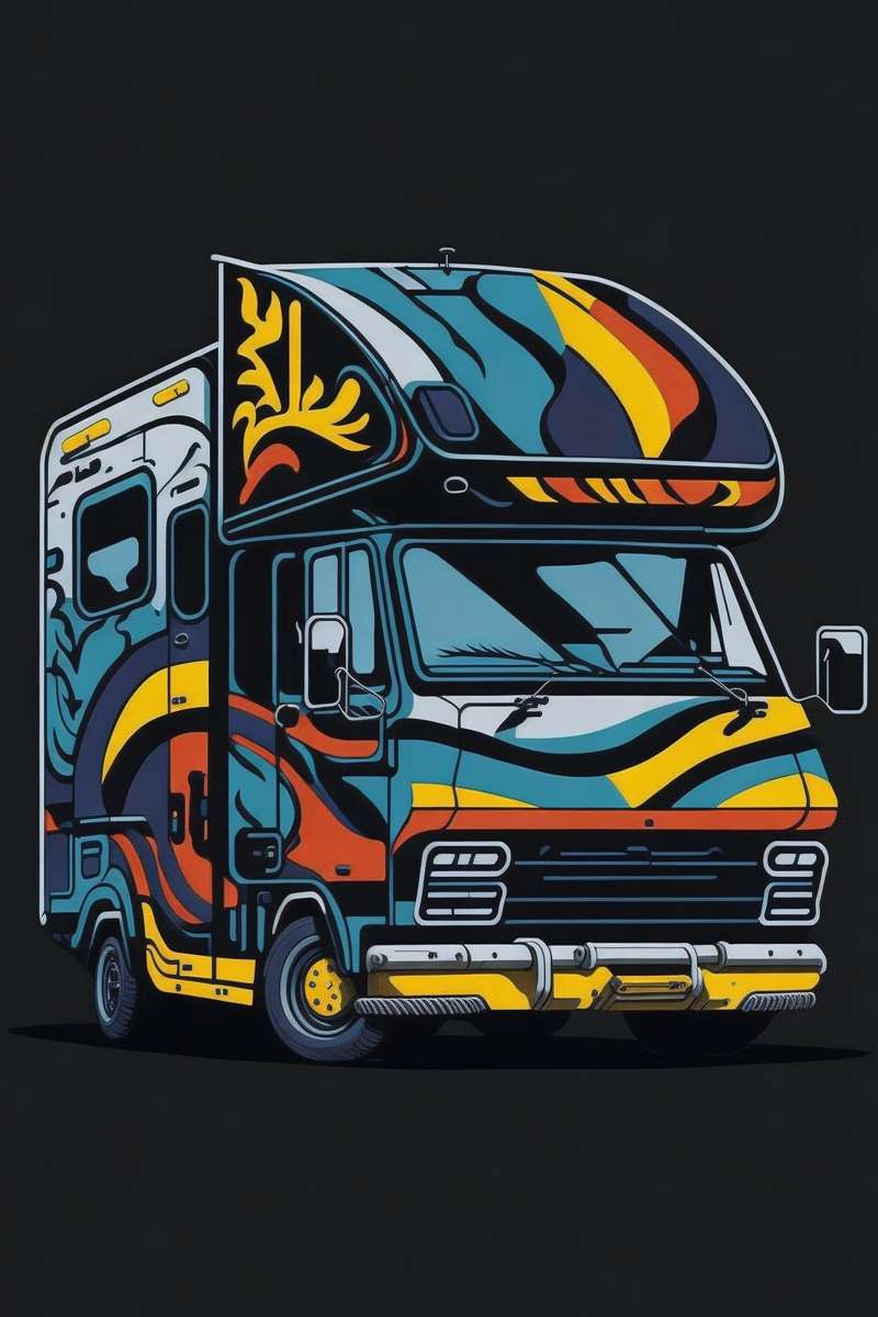 caravane camping-car puzzle en ligne à partir d'une photo
