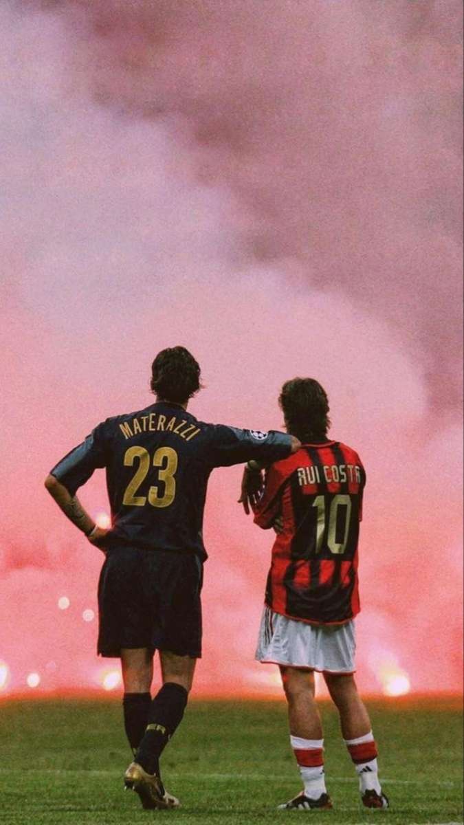 Materazzi och Rui Costa pussel online från foto