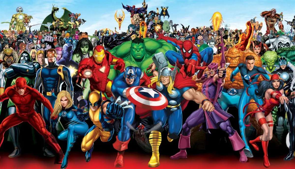 Eroi marvel puzzle online from photo