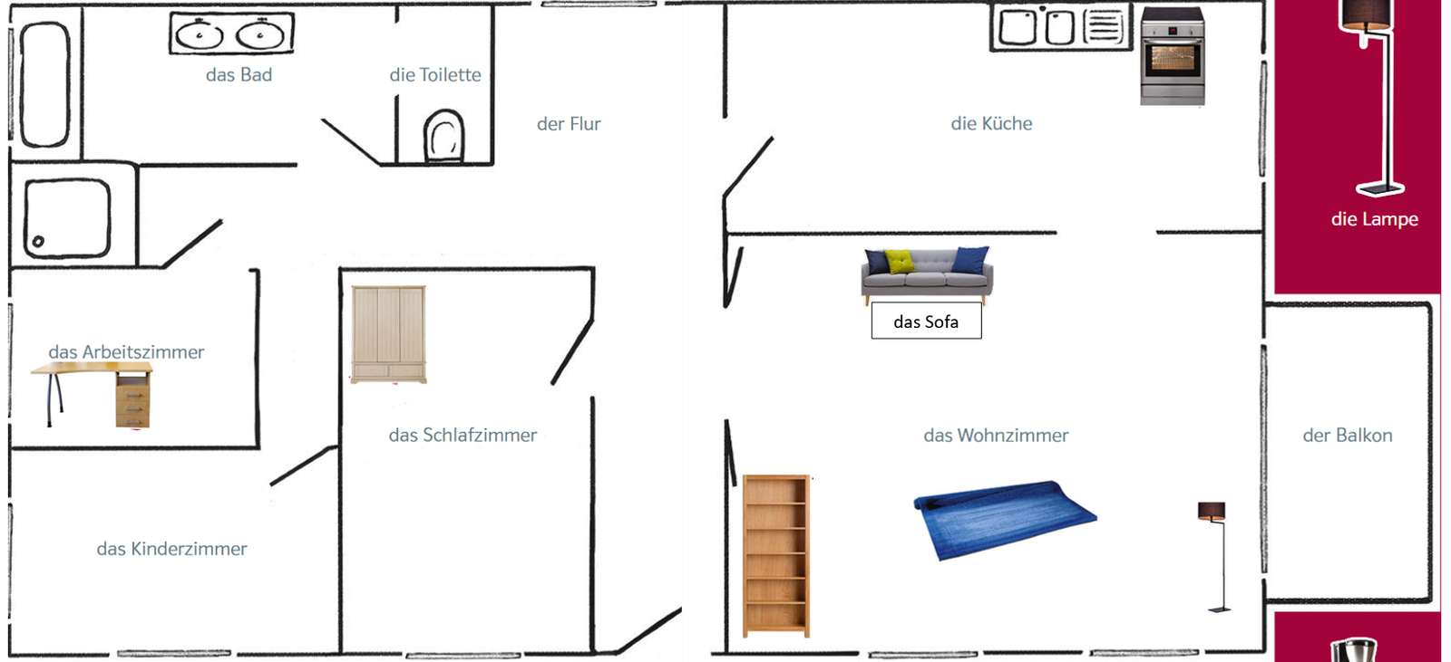 Wohnung- puzzle online from photo