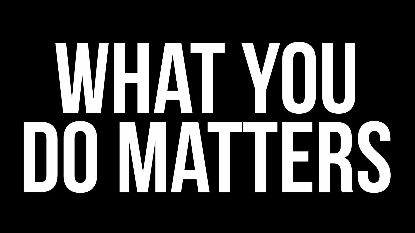 What you do matters online puzzle