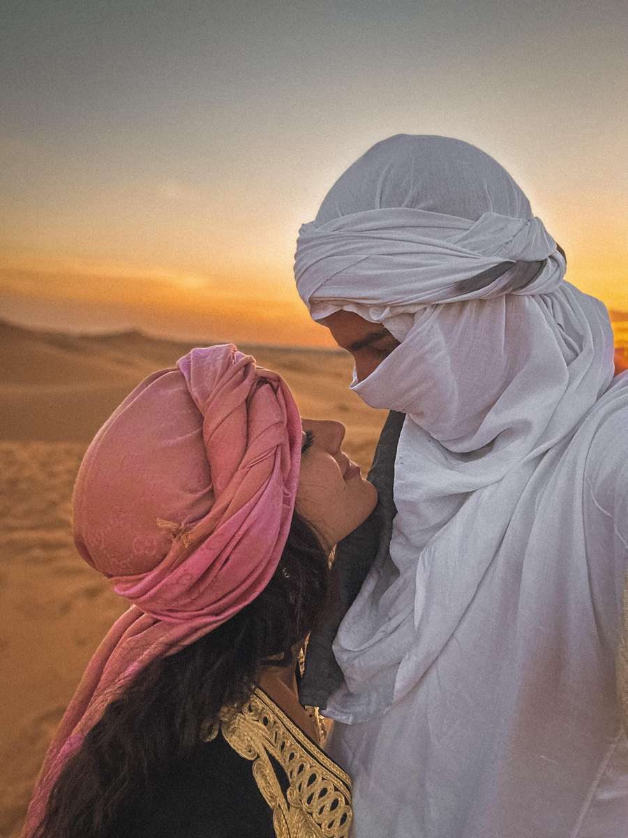 Marruecos enamorado puzzle online a partir de foto