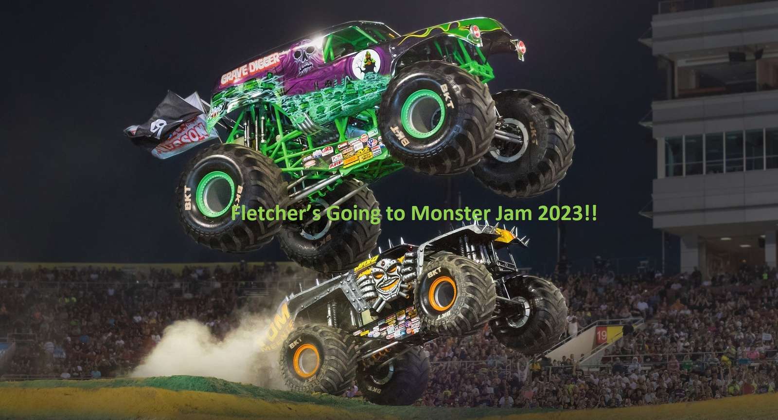 Fletcher geht zum Monster Jam 2023! Online-Puzzle
