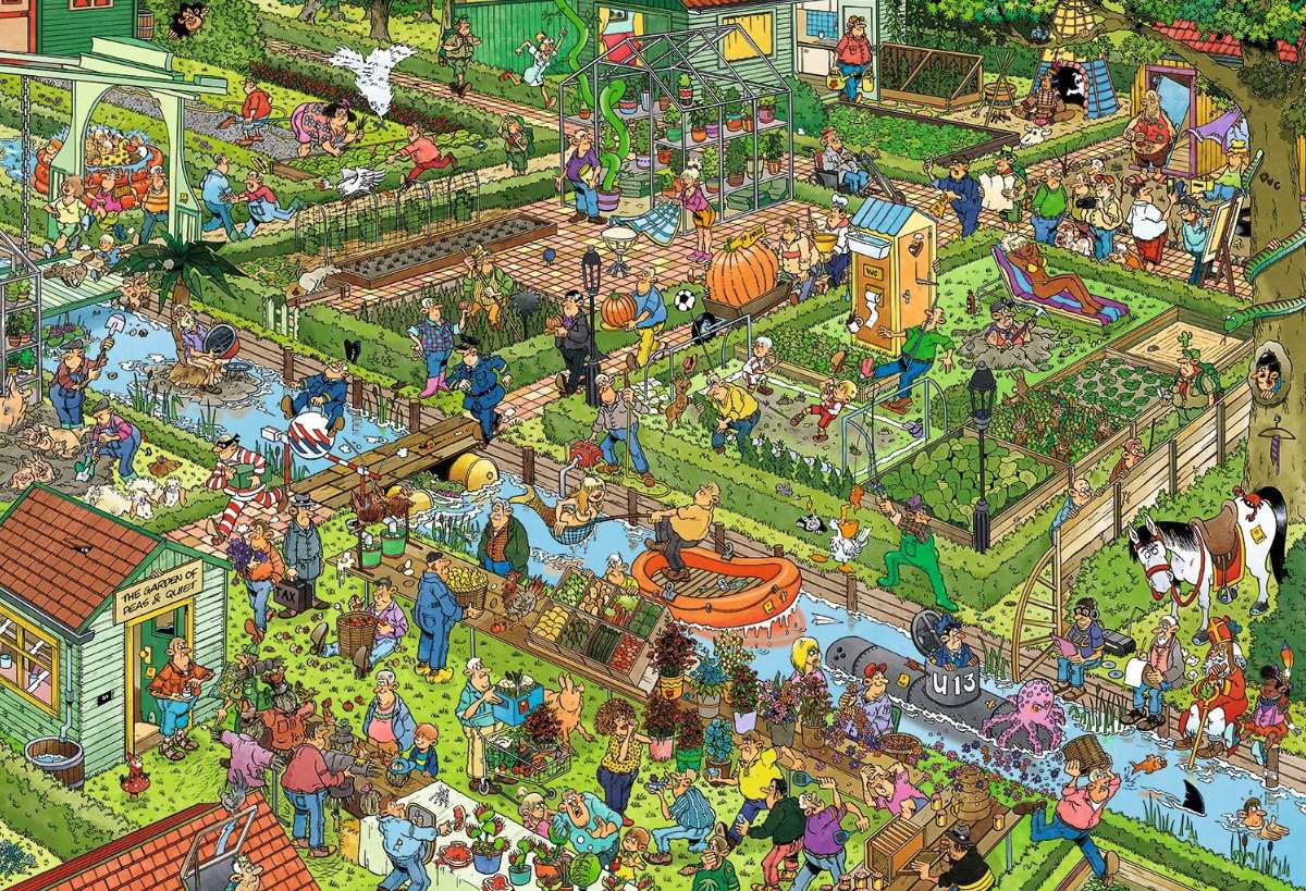 Ян ван Хаастерен Зеленчуковата градина онлайн пъзел от снимка