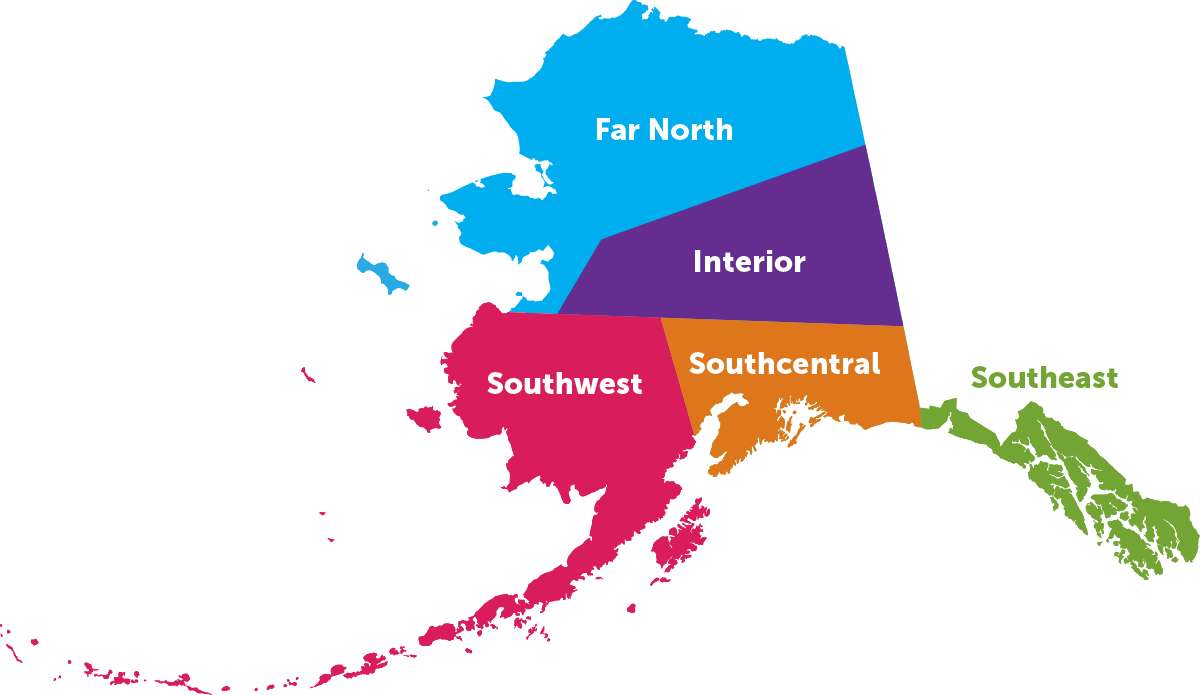 Χάρτης της Αλάσκας online παζλ