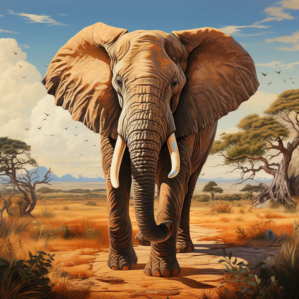 Elefantenkinder Online-Puzzle
