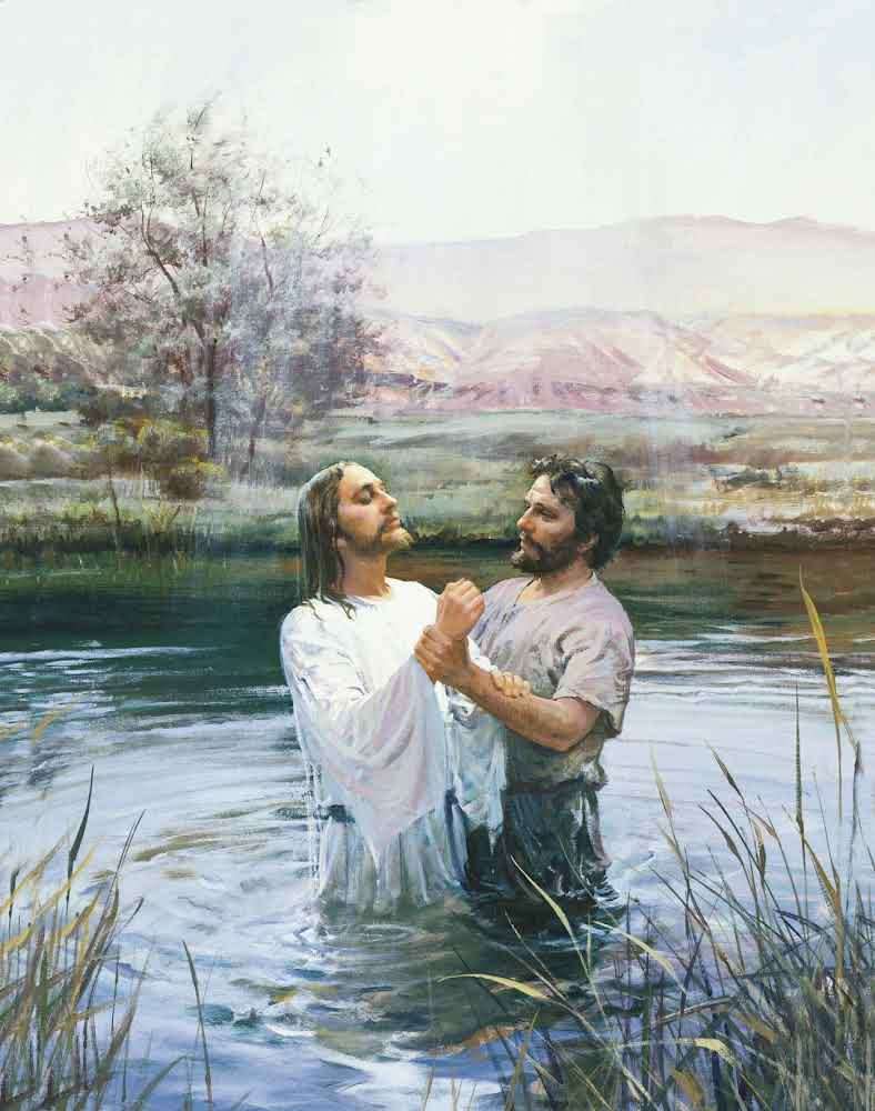 Jesus Baptism puzzle online from photo