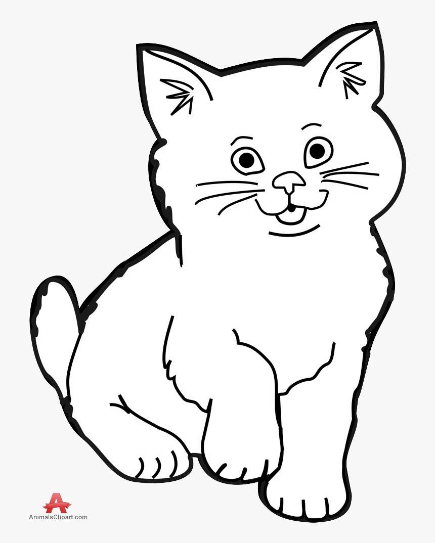 черно-белая кошка онлайн-пазл