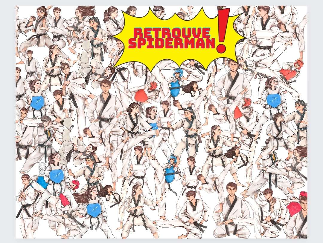 Puzzle Combattants Taekwondo & Spiderman скласти пазл онлайн з фото