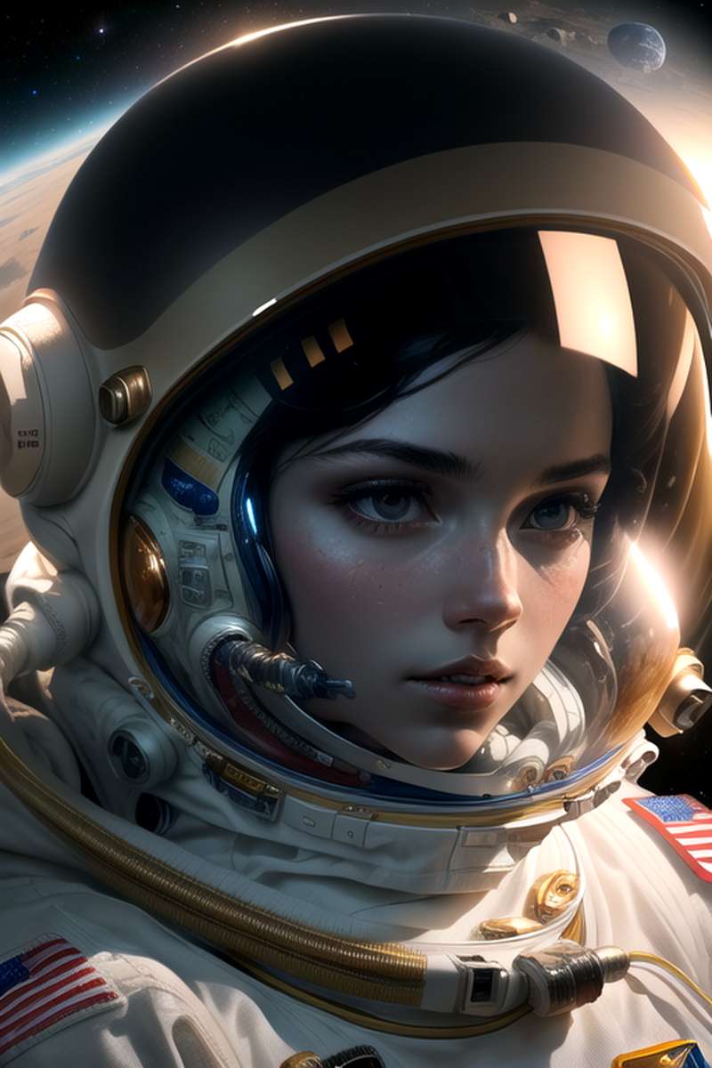 Astronaut door AlexxWhite online puzzel