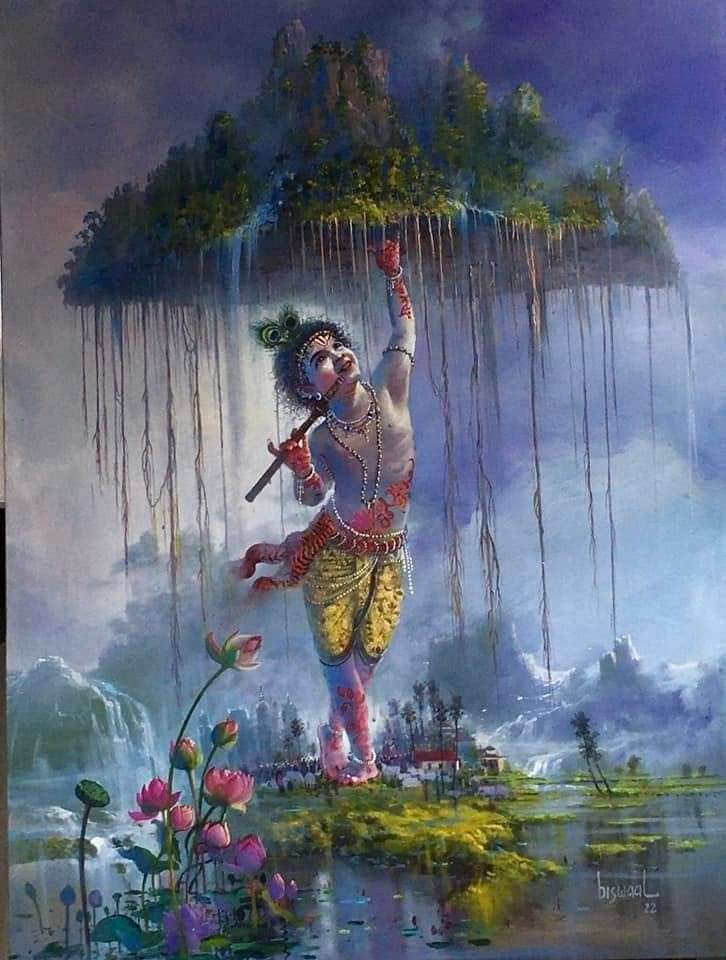 Lord shree Krishna puzzle online from photo